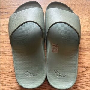 Green Archies Slide Sandals New